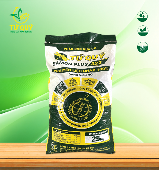 Phân hữu cơ Tứ Quý SAMON PLUS 322